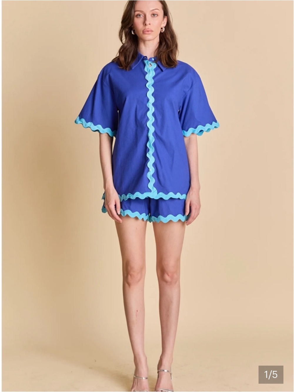 NWT English Factory trim button down top